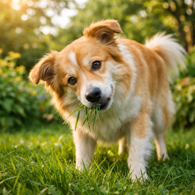 Why do dogs eat grass