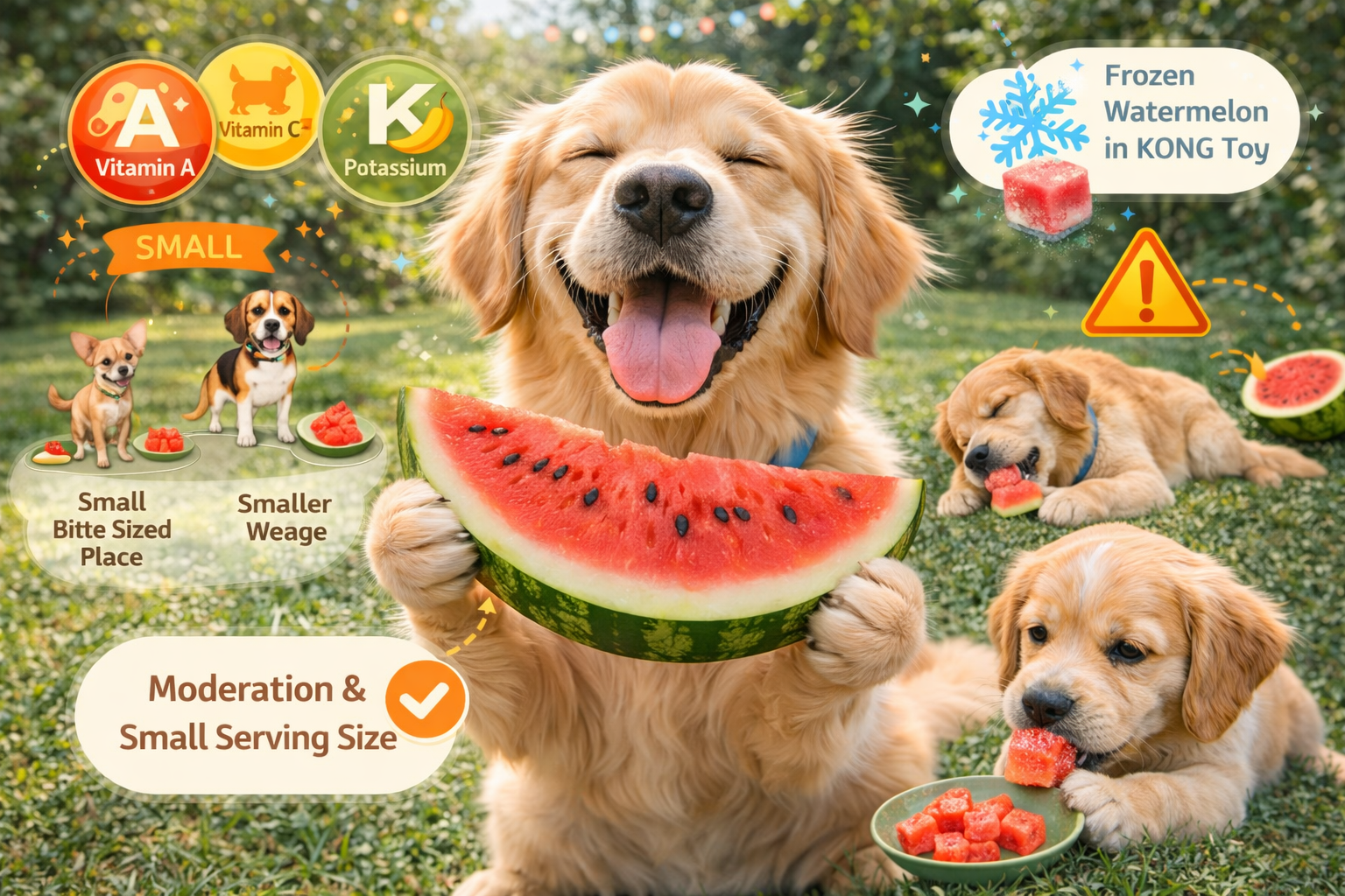 dogs eat watermelon