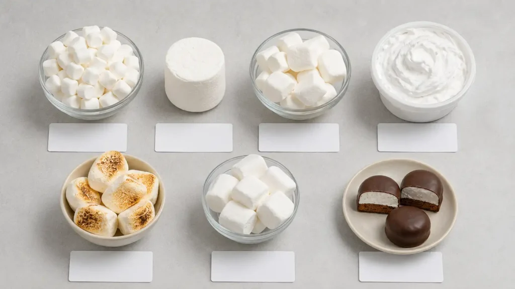 Different marshmallow products that dog owners should assess carefully